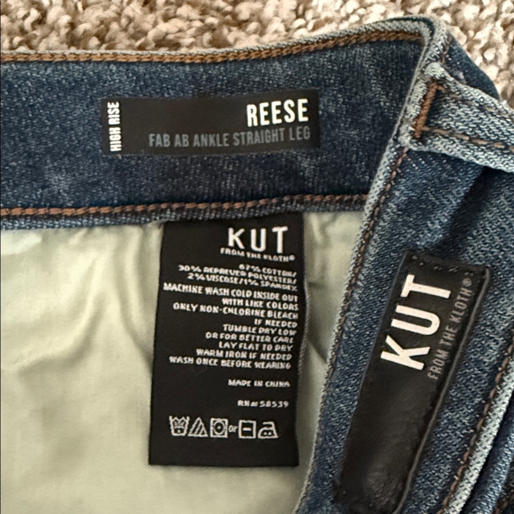Kut from the Kloth Dark Blue Denim Jeans - Picture 4 of 8